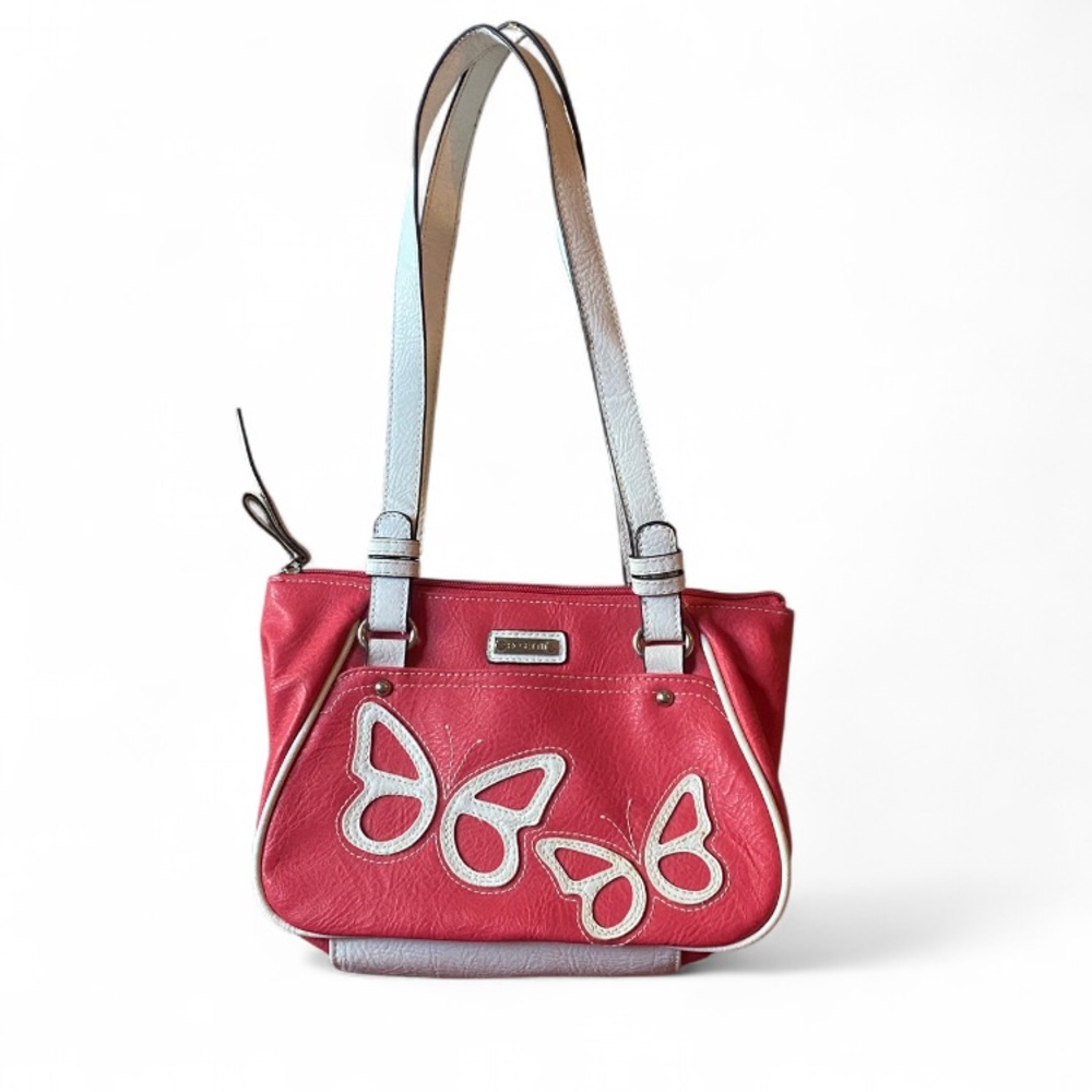 VINTAGE Y2K PINK AND WHITE MINI BUTTERFLY SHOULDER BAG 🦋🦋🦋